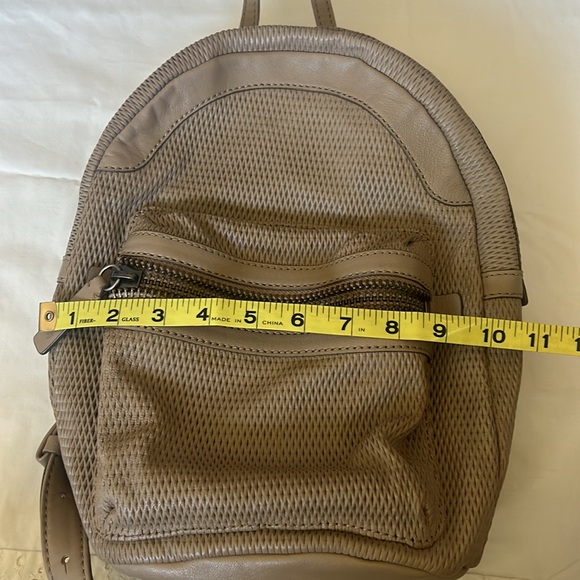 Frye Lena perforated leather backpack, taupe - Picture 12 of 13